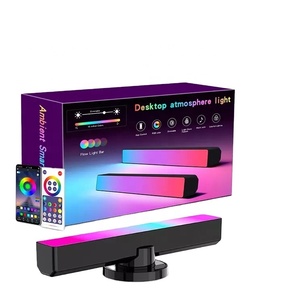 แท่งไฟ LED อัจฉริยะ2ชิ้นพร้อมแอปควบคุม | ไฟ RGB สร้างบรรยากาศสำหรับห้องเล่นเกมพีซี/ทีวีตกแต่งโฮมเธียเตอร์ - Product Image 1