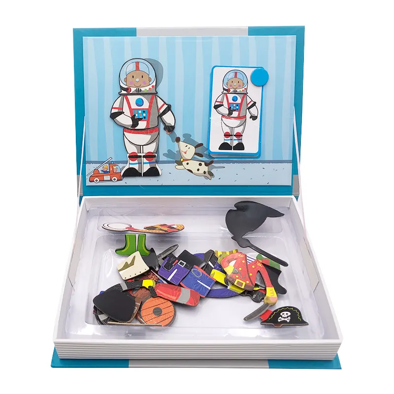Kapalı oyuncak oyunu hediye ilham yaratıcılık manyetik bulmaca kitaplar çocuklar için eğitim kitap