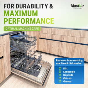 Almawin thương hiệu máy rửa chén và máy giặt sạch hơn 2x100g chống lại bụi bẩn limescale & mùi thuần chay hữu cơ chất tẩy rửa - Product Image 4