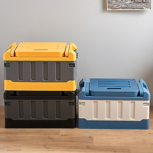 Sesame Durable Material Foldable Storage Box With Seat Back Outdoor Traveling Collapsible Container With Backrest Chair Box 2in1 - Product Image 6