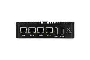 OEM ODM อุตสาหกรรมมินิพีซี N100 quad-core DDR4 4x2.5G LAN & WiFi HD DP fanless Office minipcs SSD + HDD Storage - Product Image 4