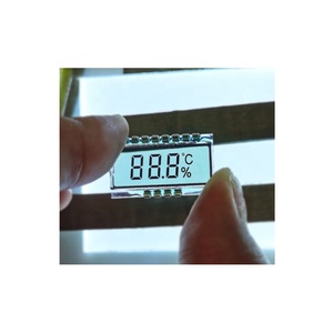 Produttore Personalizza Trasparente di Piccola Dimensione Cifre 7 Segmenti LCD Modulo Seriale Per La Temperatura e Misuratore di umidità - Product Image 3