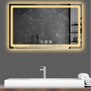 Espejo de baño LED inteligente de diseño de fábrica de Venta caliente Rectangular antivaho con luz - Product Image 2