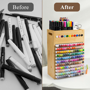 Công Suất 154 Hình Chữ Nhật Bàn Lưu Trữ Tổ Chức Sơn Mài Kết Thúc Nghệ Thuật Đánh Dấu Bút & Bút Chì Chủ Văn Phòng Cung Cấp Giải Pháp Lưu Trữ - Product Image 2