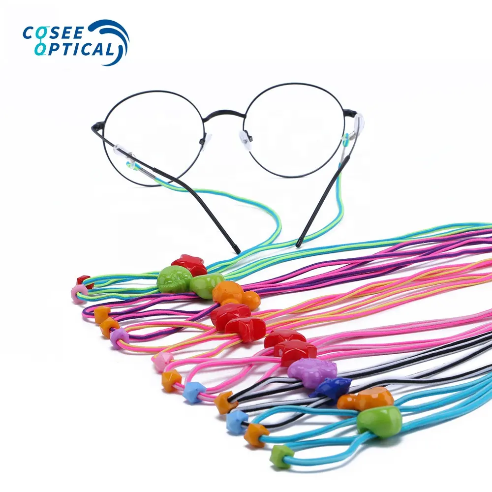 Dễ Thương chống trượt dây đeo cho trẻ em kính đầy màu sắc đàn hồi trẻ em kính kính mát dây dây