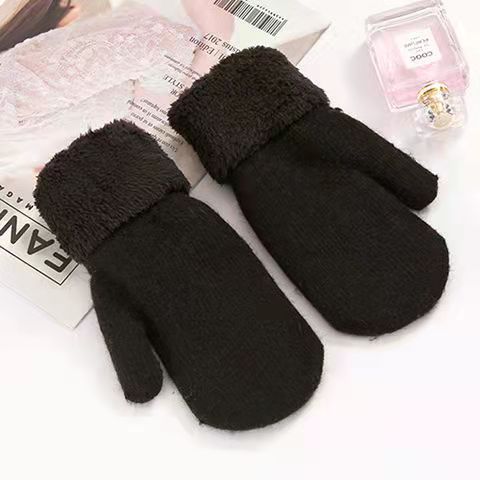 Black fur bag cover