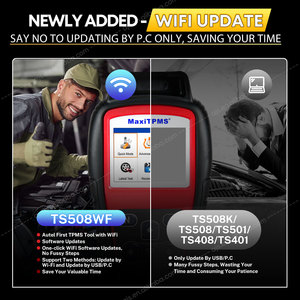 Autel TS508WF <span class=keywords><strong>TPMS</strong></span> auto strumenti diagnostici 4 MX sensore di monitoraggio della pressione pneumatici diagnostico OBD2 Scanner altare TS508 Kit - Product Image 5