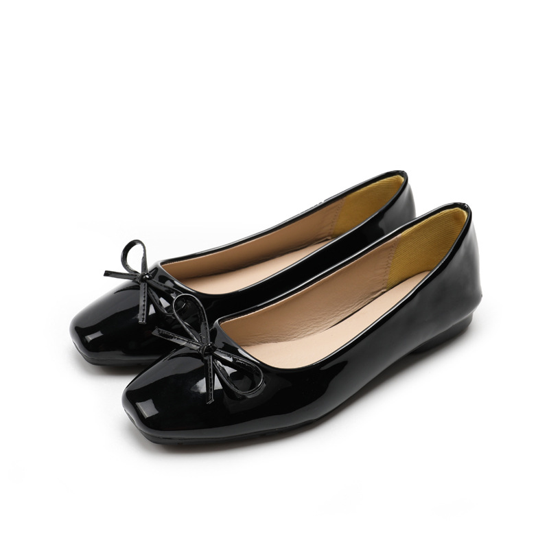 Black patent leather