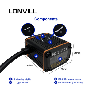 LONVILL lector fijo módulo Lector NFC a la venta, lector de código de barras montado fijo con USB RS232 - Product Image 4
