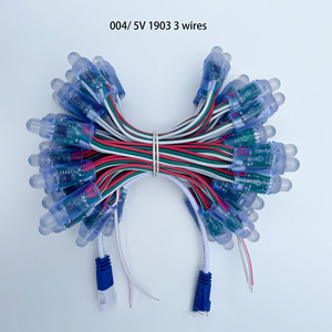 12v 24v 5v Ws2811 Led Pixel Light String 12mm Rgb impermeabile Ip68 Full Color magia Dmx indirizzabile modulo Led Luces
