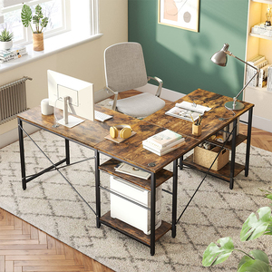 Escritorio extraíble en forma de L para ordenador, mesa de oficina, venta al por mayor de fábrica - Product Image 1