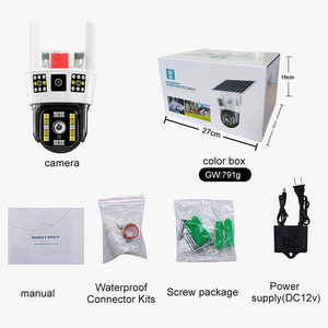 IP66流媒体直播移动控制器3屏WIFI双镜头4MP 4G Camara 360高清1080p PTZ IP摄像机V380专业版 - Product Image 4