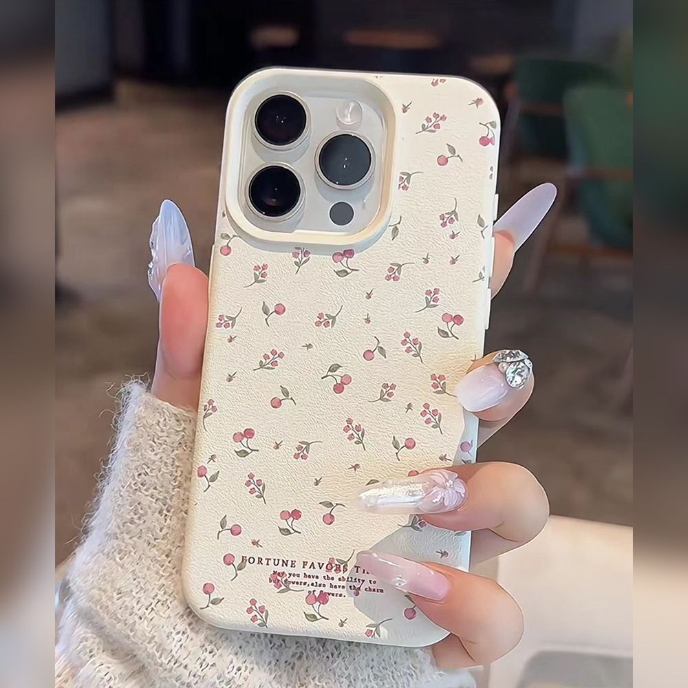 Full screen of little cherries