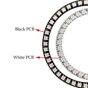 ไฟกลม RGB Pixel ตั้งโปรแกรมได้,แหวนวงกลม LED 5050ดวง5V WS2812 SK6812 WS2812B สำหรับตกแต่งนาฬิกา LED DIY นาฬิกาฯลฯ - Product Image 5