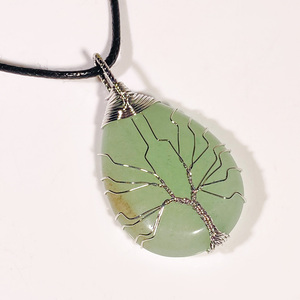 All'ingrosso filo avvolto albero della vita ciondolo, gemma ciondolo, 7 <span class=keywords><strong>Chakra</strong></span> ciondolo, albero della vita ciondolo collana, - Product Image 6