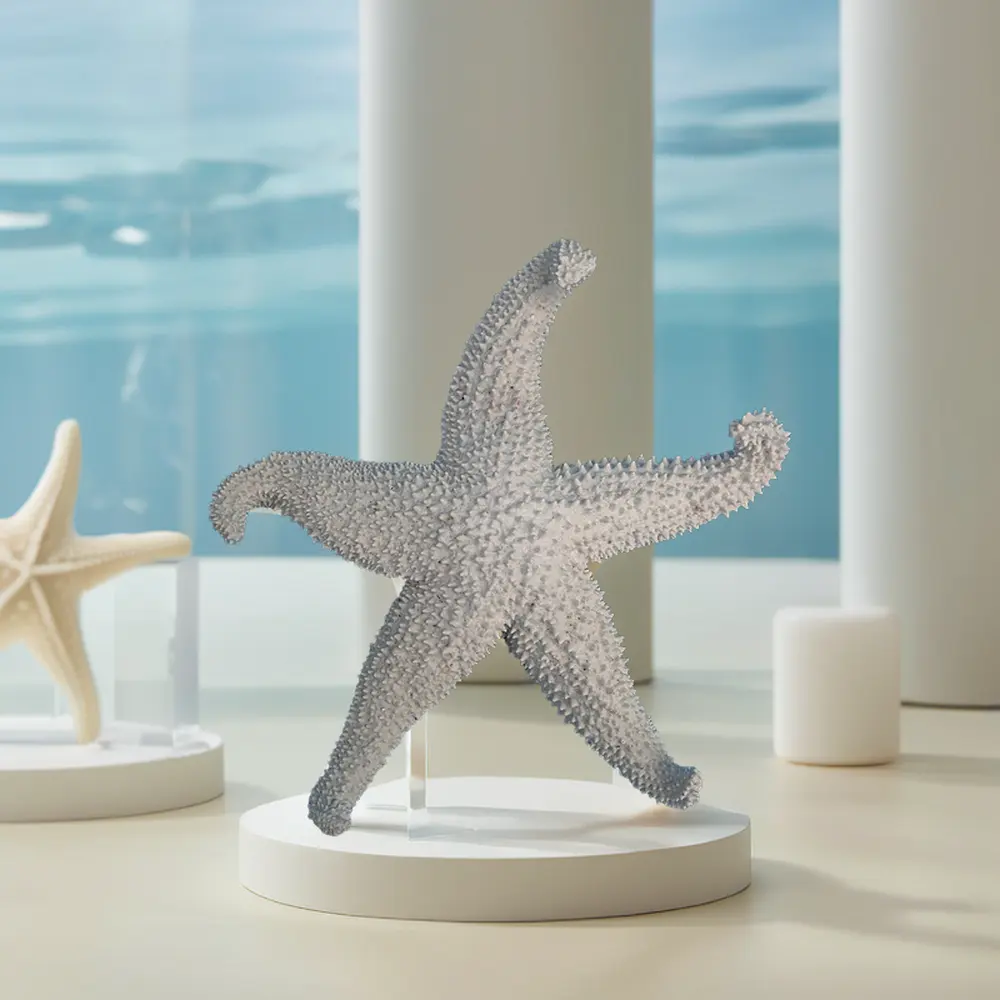 OEM ODM personalizar al por mayor Micro paisaje simulación resina estrella estatuas estatuilla adorno de estrella para la decoración del hogar