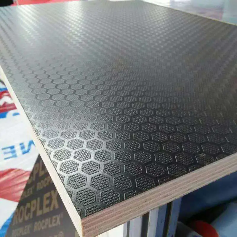 Good quality 9mm 15mm 18mm Anti-slip Film faced plywood for construction