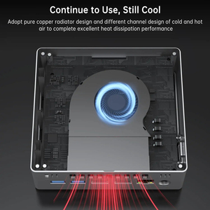 CK10 I5 12450H Mini <strong>PC</strong> with ABS Metal Vesa Desktop Customized 4K <strong>Video</strong> Triple Screen Fingerprint Unlock DDR4 RAM and US Plug - Product Image 6
