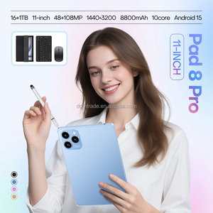 Tableta Pad 8 Pro: Pantalla completa de 11 pulgadas Android 15, 5G OTG Tipo-C 48MP + 108MP 8800mAh, Chip Snapdragon 8gen 3, 16GB + 1TB de RAM grande - Product Image 3