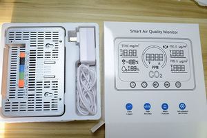 Controlador inteligente de monitor de calidad del aire digital IoT CO2 TVOC PM1.0 Contador de partículas Temperatura Humedad IAQ NDIR Uso industrial - Product Image 6