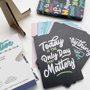 Positive Affirmation Card Custom Printing with Display Stand