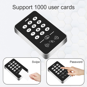 Standalone 125KHz RFID <strong>Keyboard</strong> <strong>Access</strong> Control Keypad Waterproof Cover <strong>Controller</strong> 10pcs Keyfobs for Door <strong>Access</strong> Control System