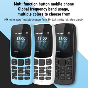 デュアルSim携帯電話nokia 106色LEDスクリーンFM機能スペイン語ドイツ語ゲーム用格安キーパッド - Product Image 2