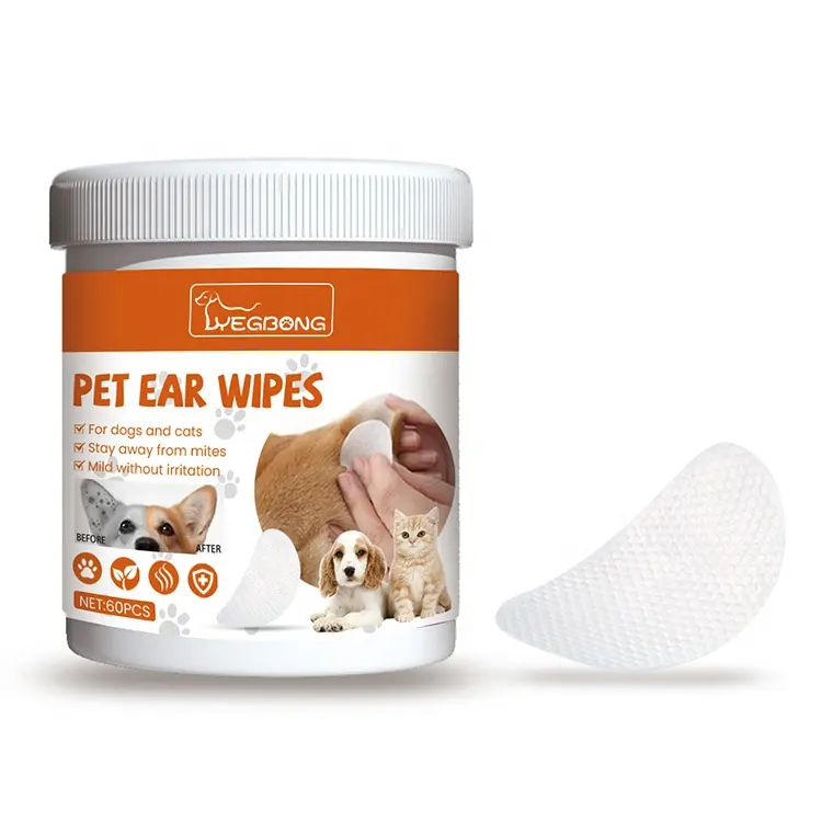 Shopee Filipina Populer 60 buah tisu perawatan anjing bahan alami tisu telinga hewan peliharaan
