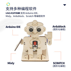 Интеллектуальный приветственный робот, совместимый с одним чипом Arduino
