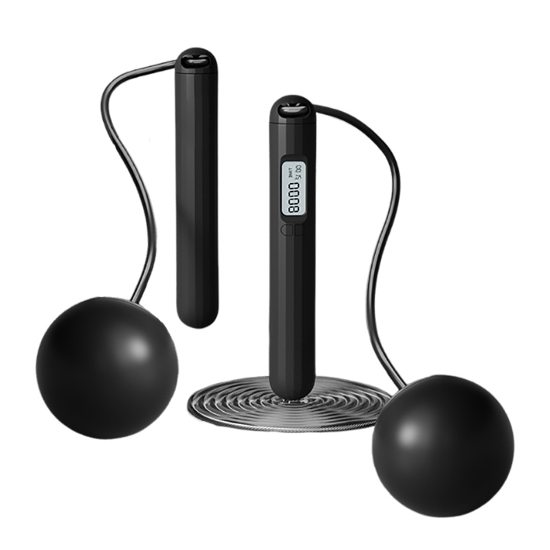 Counting rope skipping dual-purpose big ball 60mm black
