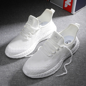 Giày Thể Thao Chạy Bộ Phong Cách Đi Bộ Lưới Thoáng Khí Thoải Mái Vải Dệt Bay Mềm Mới Cho Nam Giới - Product Image 4