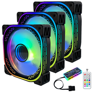 新しいデザイン12V6ピンLEDライトRGBゲーミングPCコンピューターファンLEDマルチカラー120mmCPUクーラーファンRGBコンピューターファン - Product Image 3