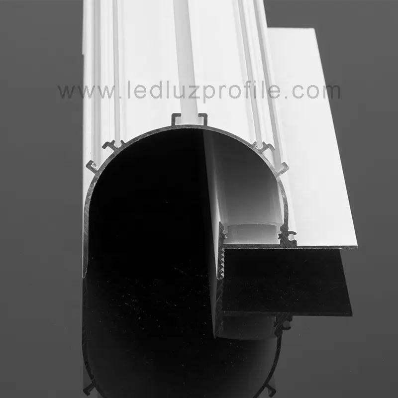 Profilés de plaque de plâtre LED encastrés pour éclairage de crique Profilé en aluminium pour bandes d'éclairage LED