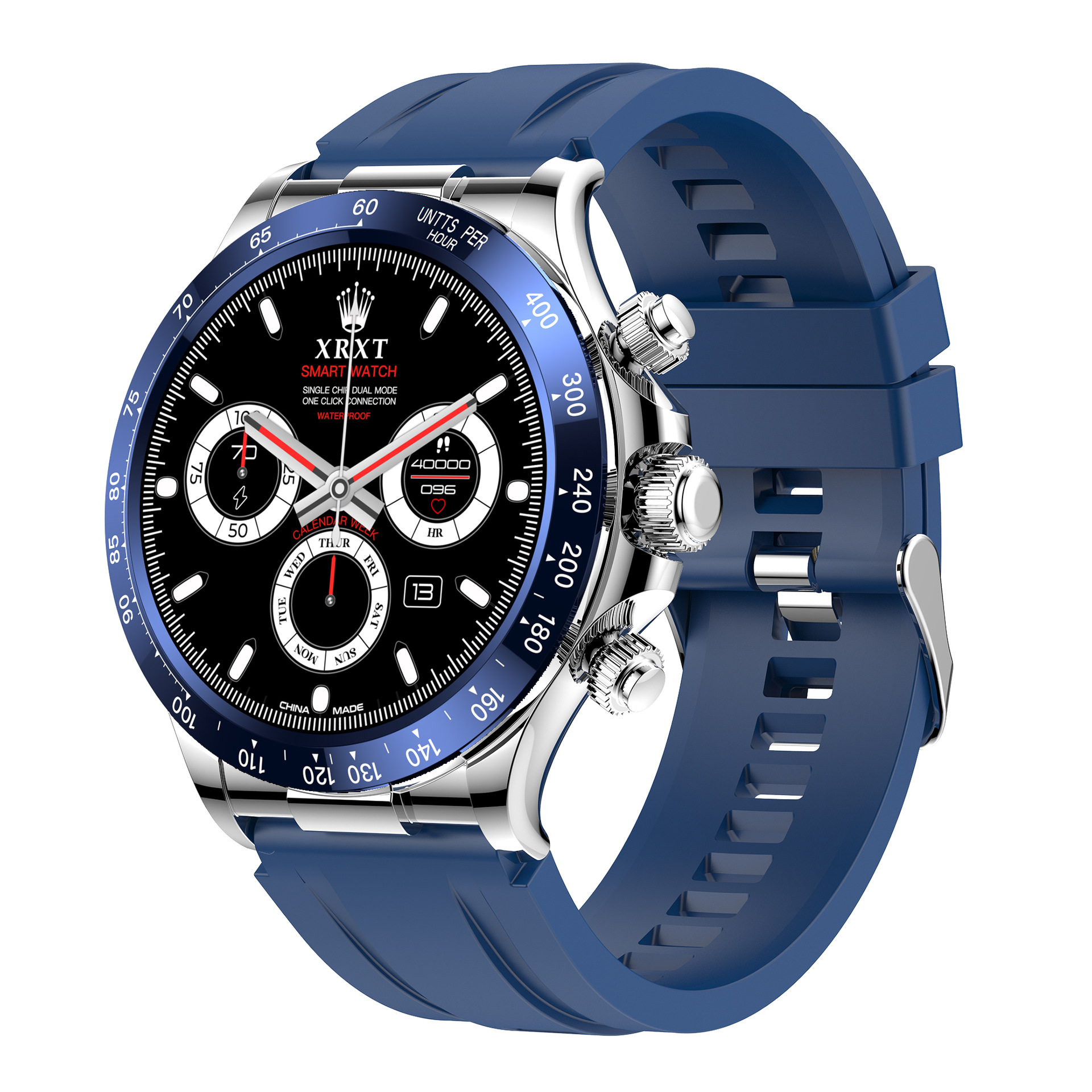 Bracelet en silicone bleu