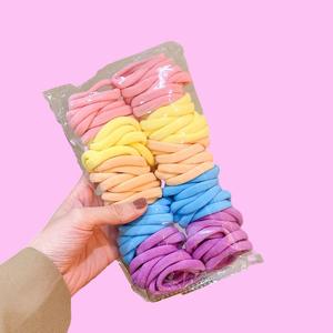 RSB <strong>Elastic</strong> Hair Ties <strong>Colorful</strong> <strong>Elastic</strong> Rubber Flexible Hair Bands Girls Nylon <strong>Elastic</strong> Hair Band