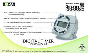 Elektronischer Multifunktions-Digital-Timer 8A 60Hz Verwendung in der Küche Koch bewässerung am Transformator installiert Einfache Bedienung - Product Image 6