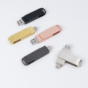 แฟลชไดรฟ์ USB แบบพกพาโลหะคอมพิวเตอร์สองช่อง Type-C พร้อมอินเตอร์เฟซ2.0และ3.0 - Product Image 3