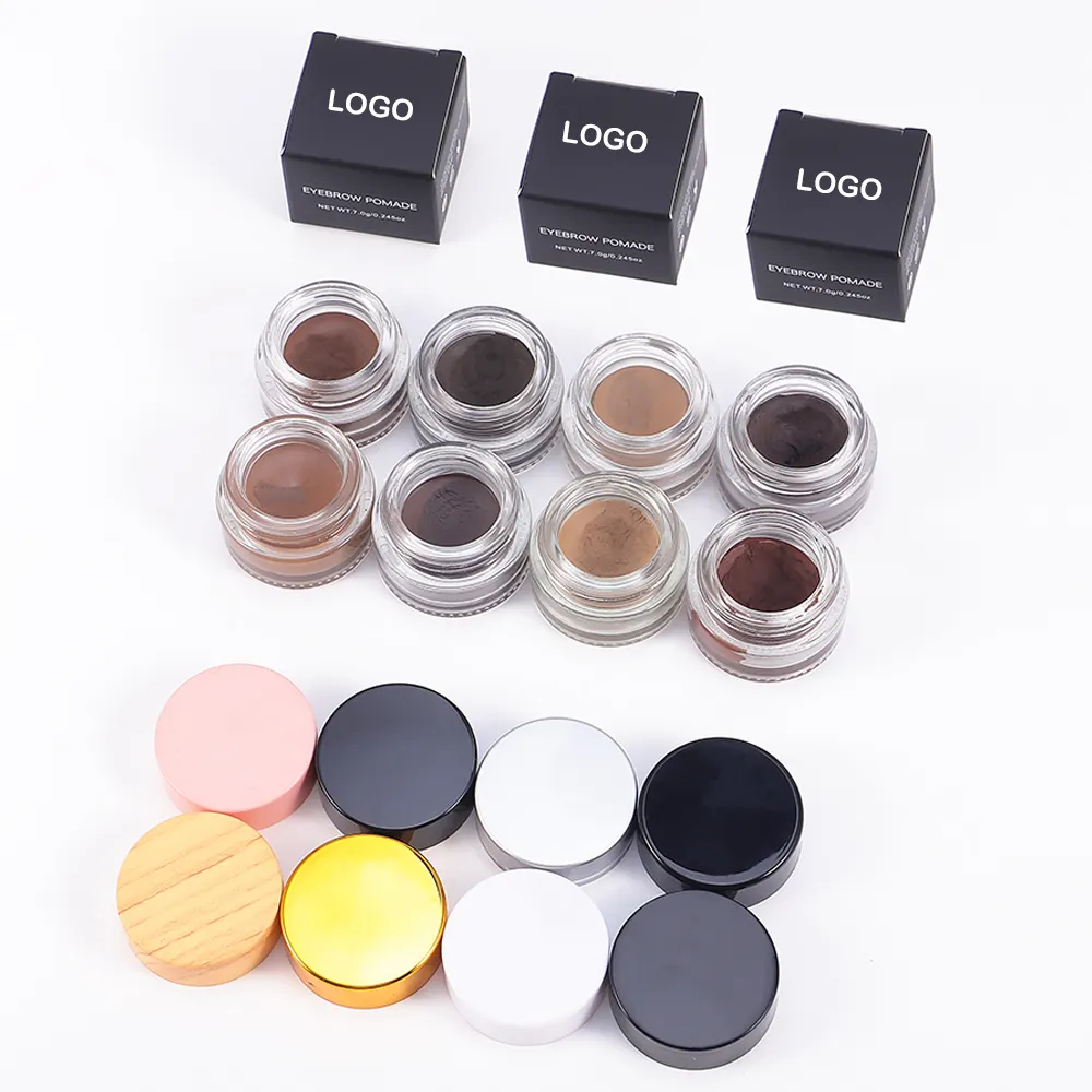 Long Lasting Waterproof Brow Pomade OEM Eyebrow Gel with Mineral Enhancer Create Your Own Brand Eyebrow Pomade