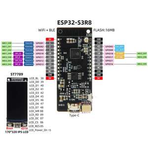 LILYGO T-Display-S3 <strong>ESP32</strong>-S3 <strong>Development</strong> Board Flash 16MB <strong>WIFI</strong> <strong>Bluetooth</strong> 5.0 Wireless Module With 1.9 inch ST7789 LCD Display - Product Image 2
