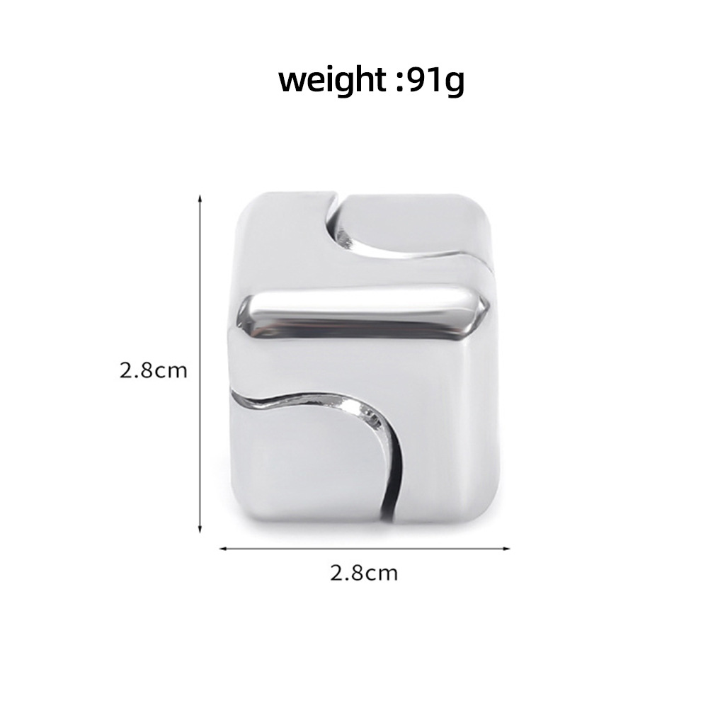 Silver square top