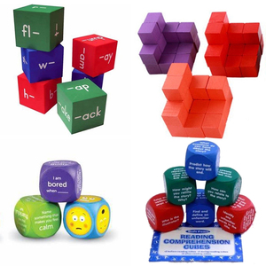 2024 Factory Custom Giant 8 cm Soft EVA Foam Throwing Dice With Colored Dots for Craft Kids Toy <strong>Game</strong> Exercise - Product Image 3