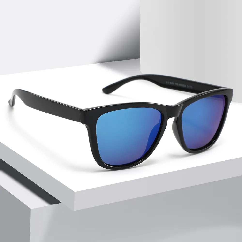 Модные классические маленькие прямоугольные солнцезащитные очки, поляризованные 3d солнцезащитные очки с металлическим логотипом, 2023 новый пользовательский