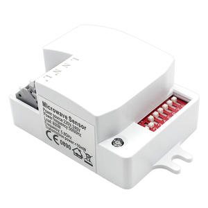 Gizli monte Mini AC220V 360 derece LED mikrodalga Radar hareket sensörlü ışık anahtarı otomatik ayarlanabilir endüktif işık anahtarı - Product Image 1