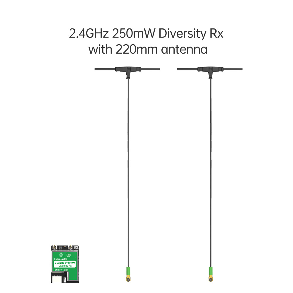 Elrs 2.4ghz receiver with 220mm antenna