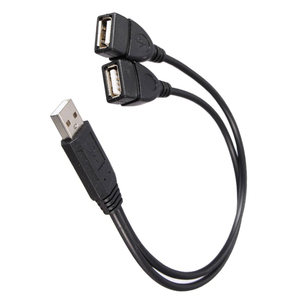 USB2.0 Extension Cable Male <strong>to</strong> 2 Female Data Sync Charge Cable <strong>USB</strong> Splitter for Laptop PC Printer Hard Disk - Product Image 4