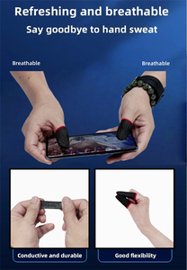 Jogo móvel Touch Screen Dedo Manga Personalizado Profissional Respirável Suor-prova Gaming Dedo Luva Protetora - Product Image 6