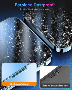 マジックボックス付き2パック9H強化ガラス (iPhone用) 15 14 13 Pro Max Easy Installerアプリケータースクリーンプロテクターインストールキット - Product Image 3