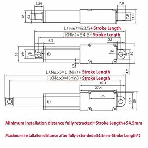 6V alimentazione Push-pull funzione tubo di acciaio involucro movimento lineare incorporato codifica attuatore lineare - Product Image 6