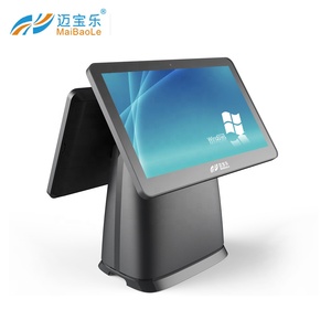 15 дюймов емкостный сенсорный экран pos системы windows компьютер с четырехъядерным процессором 80 мм терминала принтер - Product Image 4
