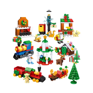 JIZAI Factory Creative Custom <strong>Building</strong> <strong>Blocks</strong> Latest <strong>Building</strong> <strong>Block</strong> Toy Play Set Christmas Advent Calendar As Gifts